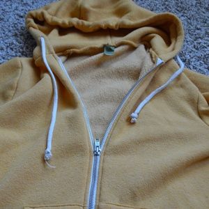 Yellow zip up jacket